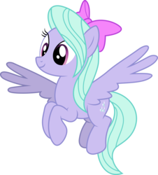 Size: 6000x6642 | Tagged: safe, artist:gamemasterluna, flitter, pegasus, pony, g4, absurd resolution, bow, female, flying, hair bow, mare, simple background, solo, spread wings, transparent background, vector, wings