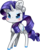 Size: 746x939 | Tagged: safe, artist:tidalwav-3, part of a set, rarity, g4, chibi, female, simple background, solo, transparent background