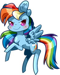 Size: 829x1040 | Tagged: safe, artist:tidalwav-3, part of a set, rainbow dash, g4, backwards cutie mark, chibi, female, simple background, solo, transparent background