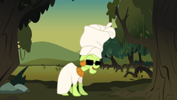 Size: 2880x1620 | Tagged: safe, artist:sirius-writer, granny smith, earth pony, pony, g4, female, mama odie, parody, solo, the princess and the frog