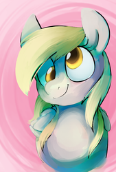 Size: 641x948 | Tagged: safe, artist:dotkwa, derpy hooves, pegasus, pony, g4, cute, derpabetes, female, mare, smiling, solo