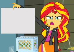 Size: 1016x720 | Tagged: safe, sunset shimmer, equestria girls, g4, my little pony equestria girls, exploitable meme, meme, paper, sunset is disgusted, template