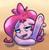 Size: 714x731 | Tagged: safe, artist:draneas, pinkie pie, g4, drunk, female, solo, underhoof