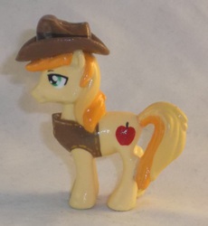 Size: 1553x1689 | Tagged: safe, artist:gryphyn-bloodheart, braeburn, earth pony, pony, g4, apple family, blind bag, customized toy, hat, irl, male, photo, stallion, toy