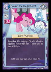 Size: 344x480 | Tagged: safe, enterplay, pinkie pie, rarity, g4, my little pony collectible card game, the crystal games, ccg, flugelhorn