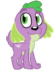 Size: 400x515 | Tagged: safe, artist:emmymew13, spike, dog, equestria girls, g4, animated, male, solo, spike the dog