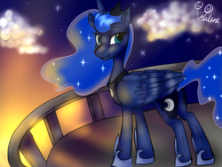 Size: 1024x768 | Tagged: safe, artist:rflzqt, princess luna, g4, female, solo