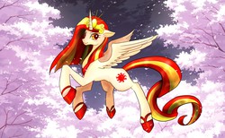 Size: 2598x1600 | Tagged: safe, artist:hosikawa, oc, oc only, oc:poniko, alicorn, pony, alicorn oc, female, japan ponycon, mare, pixiv, solo