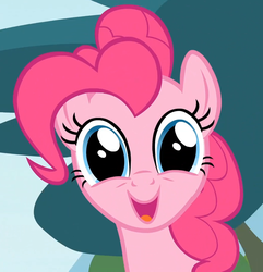Size: 1027x1067 | Tagged: safe, screencap, pinkie pie, earth pony, pony, g4, pinkie apple pie, cute, diapinkes, faic, female, happy, looking at you, mare, open mouth, smiling, solo