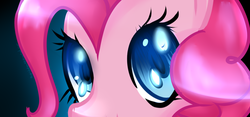 Size: 1599x750 | Tagged: safe, artist:sugguk, pinkie pie, g4, close-up, female, solo