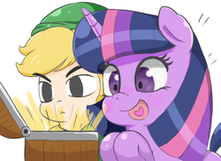 Size: 744x541 | Tagged: safe, artist:braffy, twilight sparkle, g4, chest, link, the legend of zelda