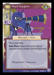 Size: 344x480 | Tagged: safe, enterplay, princess luna, g4, my little pony collectible card game, the crystal games, card, ccg, female, solo