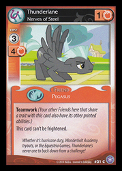 Size: 344x480 | Tagged: safe, enterplay, thunderlane, pegasus, pony, g4, my little pony collectible card game, the crystal games, card, ccg, male, solo, stallion