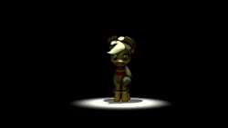 Size: 960x540 | Tagged: safe, applejack, pony, robot, robot pony, five nights at aj's, g4, 3d, animated, animatronic, applefreddy, crazy face, creepy smile, faic, female, five nights at freddy's, jumpscare, light, looking at you, sharp teeth, solo, test card, this will end in tears, this will end in tears and/or death