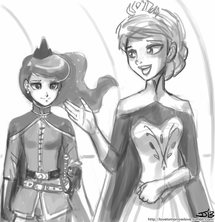 Safe Artist Johnjoseco Princess Luna Human Crossover