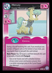 Size: 344x480 | Tagged: safe, golden hooves (character), card, ccg, crystal games, enterplay, female, mlp trading card game, solo