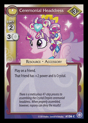 Size: 344x480 | Tagged: safe, princess cadance, g4, card, ccg, crystal games, enterplay, female, mlp trading card game, solo