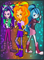 Size: 1024x1397 | Tagged: safe, artist:thelittledixie, adagio dazzle, aria blaze, sonata dusk, equestria girls, g4, my little pony equestria girls: rainbow rocks, the dazzlings