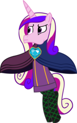 Size: 833x1335 | Tagged: safe, artist:jewelsfriend, princess cadance, pony, g4, bipedal, crossover, fi, hyrule warriors, simple background, the legend of zelda, the legend of zelda: skyward sword, transparent background, vector