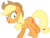 Size: 4775x3642 | Tagged: safe, artist:discorded, applejack, earth pony, pony, g4, derp, female, show accurate, silly, silly pony, simple background, solo, transparent background, vector, who's a silly pony