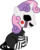 Size: 4303x5395 | Tagged: safe, artist:overdriv3n, sweetie belle, five nights at aj's, g4, absurd resolution, clothes, costume, five nights at aj's 2, five nights at freddy's, marionette, the puppet