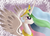 Size: 640x467 | Tagged: safe, artist:princess_amity, princess celestia, g4, crown, female, simple background, solo