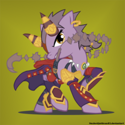 Size: 500x500 | Tagged: safe, artist:atticus83, pony, crossover, cryx, ponified, solo, vector, warmachine, warmahordes