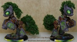 Size: 1024x560 | Tagged: safe, artist:nachtana, crossover, figurine, gaming miniature, hordes, miniature, ponified, warmahordes