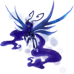 Size: 600x601 | Tagged: safe, artist:kaizerin, princess luna, breezie, g4, breeziefied, concave belly, ethereal hair, ethereal mane, ethereal tail, female, hoof shoes, horn, long hair, long horn, long legs, long mane, long tail, peytral, princess shoes, simple background, skinny, solo, species swap, starry mane, starry tail, starry wings, tail, thin, thin legs, transparent background, wings