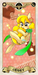 Size: 874x1701 | Tagged: safe, artist:bartolomeus_, oc, oc only, oc:chidey, earth pony, pony, cute, female, mare, solo, tarot card