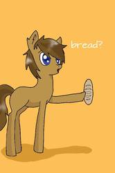 Size: 540x812 | Tagged: artist needed, safe, oc, oc only, oc:city bread, bread pony, bread, solo