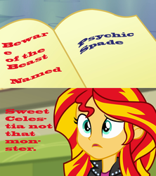 Size: 909x1024 | Tagged: safe, sunset shimmer, equestria girls, g4, my little pony equestria girls: rainbow rocks, image macro, journey book, meme, tumblr