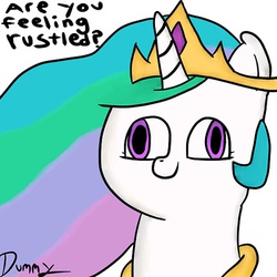 Size: 400x400 | Tagged: safe, artist:php26, princess celestia, g4, derp, female, hey you, jimmies, rustled my jimmies, smiling, solo