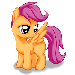 Size: 500x500 | Tagged: safe, artist:horuru, scootaloo, g4, female, pixiv, solo