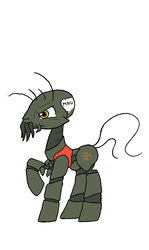 Size: 900x1514 | Tagged: safe, artist:whitepone, shrimp, christopher johnson, district 9, ponified