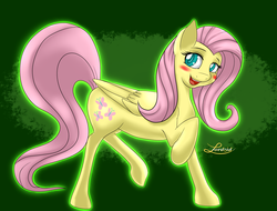 Size: 2500x1900 | Tagged: safe, artist:lordzid, fluttershy, g4, blushing, female, solo