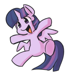 Size: 2677x2976 | Tagged: safe, artist:fauxsquared, twilight sparkle, alicorn, pony, g4, female, happy, high res, mare, open mouth, solo, twilight sparkle (alicorn)