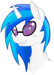 Size: 758x1054 | Tagged: safe, artist:missitofu, dj pon-3, vinyl scratch, g4