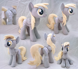 Size: 2194x1938 | Tagged: safe, artist:sophiesplushies, derpy hooves, pegasus, pony, g4, female, irl, mare, photo, plushie, scrunchy face, solo