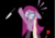 Size: 1053x745 | Tagged: safe, artist:thisisdashie, pinkie pie, oc, oc:anon, g4, knife, petting, pinkamena diane pie