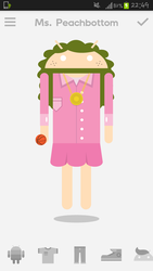 Size: 720x1280 | Tagged: safe, screencap, chickadee, ms. peachbottom, android, g4, alternate hairstyle, androidify, app, basketball, medal