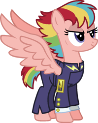 Size: 746x936 | Tagged: safe, artist:cookie-bases, artist:starryoak, firefly, general firefly, pegasus, pony, g1, g4, alternate hairstyle, base used, female, g1 to g4, generation leap, mexican firefly, simple background, solo, transparent background