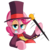 Size: 1900x1900 | Tagged: safe, artist:january3rd, pinkie pie, g4, crossover, female, glasses, hat, simple background, solo, superjail, the warden, transparent background, warden