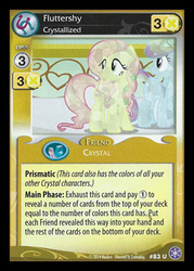 Size: 344x480 | Tagged: safe, fluttershy, rainbow dash, g4, card, ccg, crystal games, crystallized, enterplay, mlp trading card game