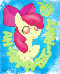 Size: 651x800 | Tagged: safe, artist:eddieperkins, apple bloom, g4, cute, female, solo