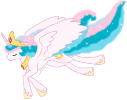 Size: 560x440 | Tagged: safe, artist:somniloquous, princess celestia, g4, female, solo