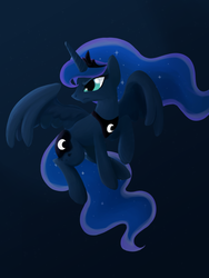 Size: 720x960 | Tagged: safe, artist:goldenspirits, princess luna, g4, female, solo