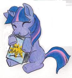 Size: 913x993 | Tagged: safe, artist:penguin4213, twilight sparkle, g4, adorkable, book, cute, dork, filly, younger