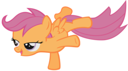 Size: 12000x6705 | Tagged: safe, artist:tootootaloo, scootaloo, g4, absurd resolution, female, simple background, solo, transparent background, vector, wallpaper