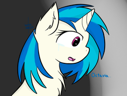 Size: 960x720 | Tagged: safe, artist:honeyheart23, dj pon-3, vinyl scratch, g4, crying, female, solo
